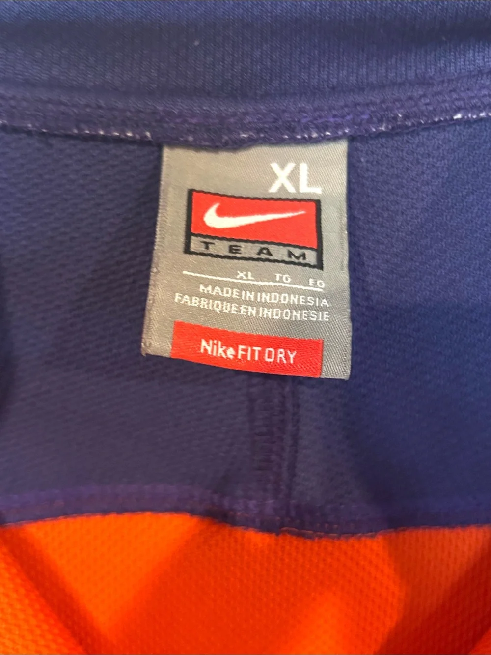 Nike Orange and Purple Lightweight Half-Zip Pullover